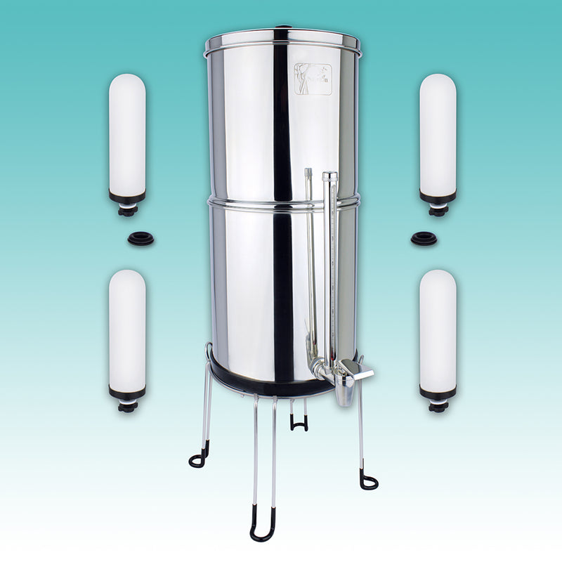 Load image into Gallery viewer, 8.5 Litre Newton Gravity-Powered Water Filter System